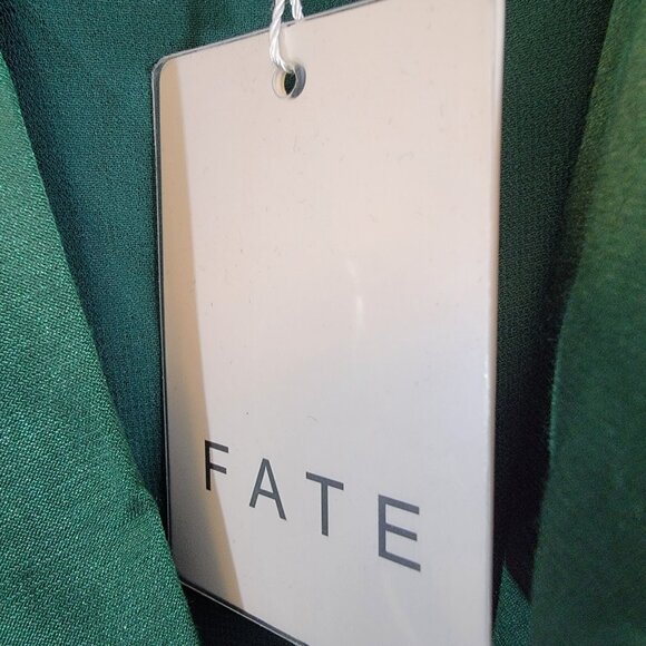 Fate V-Neck Wrap Mini Dress Holly Green Womens Size Small NEW NWT‎ - Picture 10 of 12
